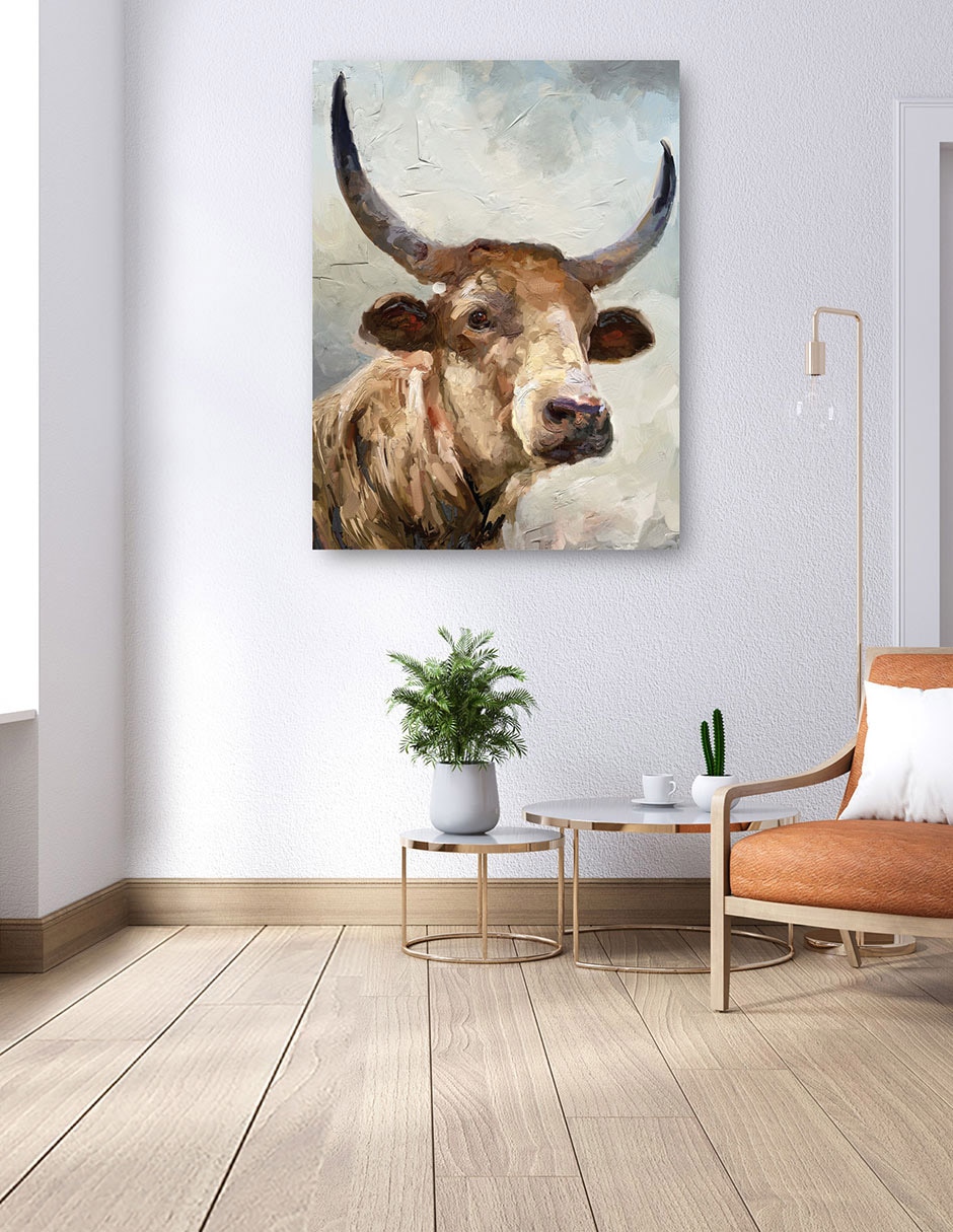 Cuadro decorativo Maxwell técnica mixta Bovinos 4