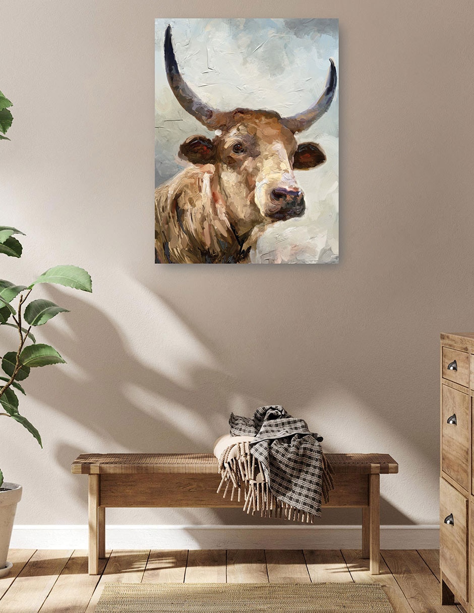Cuadro decorativo Maxwell técnica mixta Bovinos 5