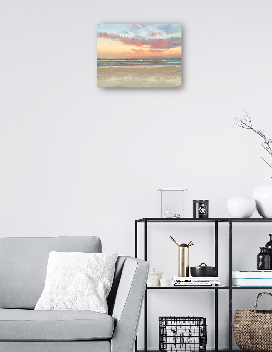 Cuadro decorativo Soñar Con Anochecer técnica mixta Playas 2