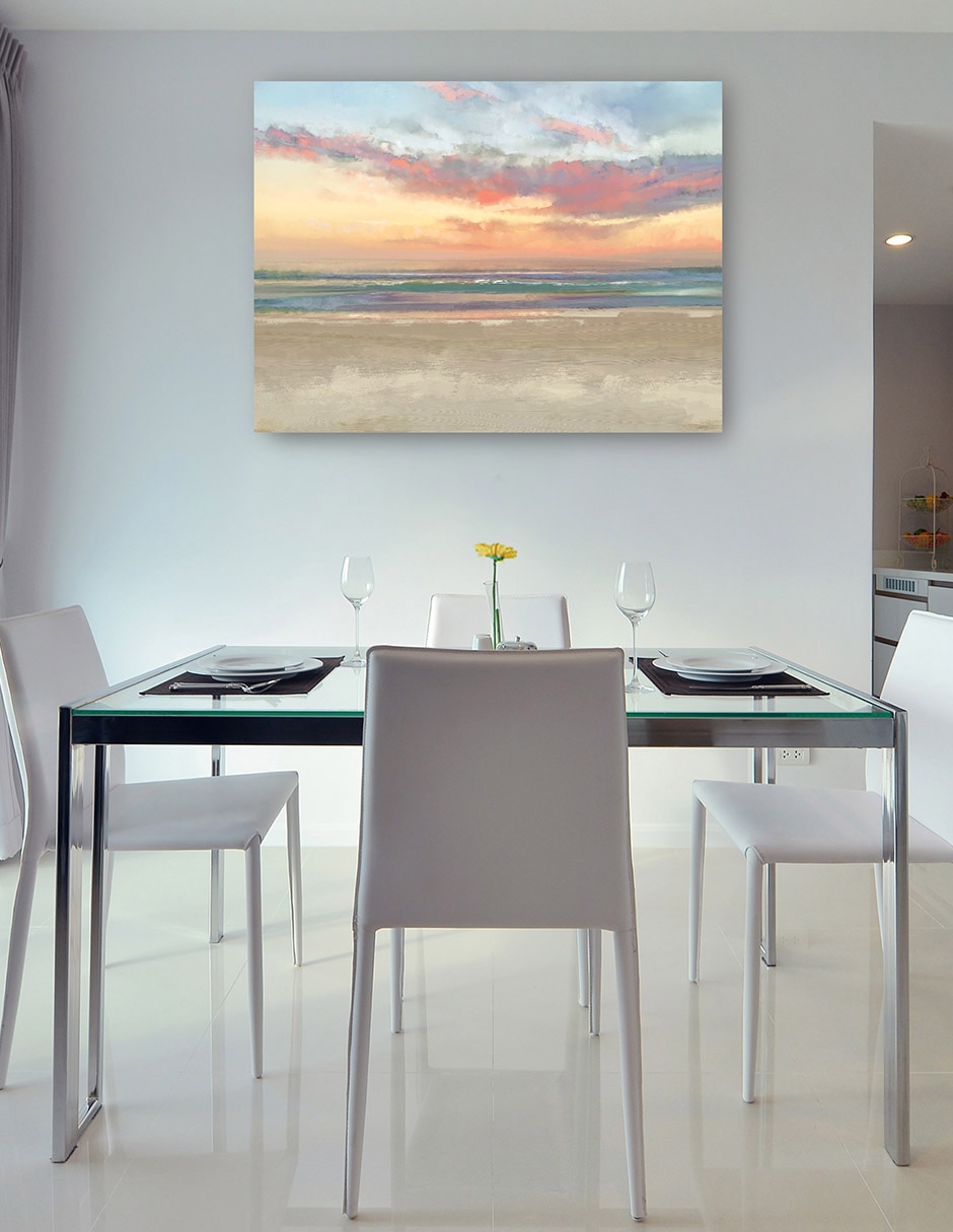 Cuadro decorativo Soñar Con Anochecer técnica mixta Playas 6