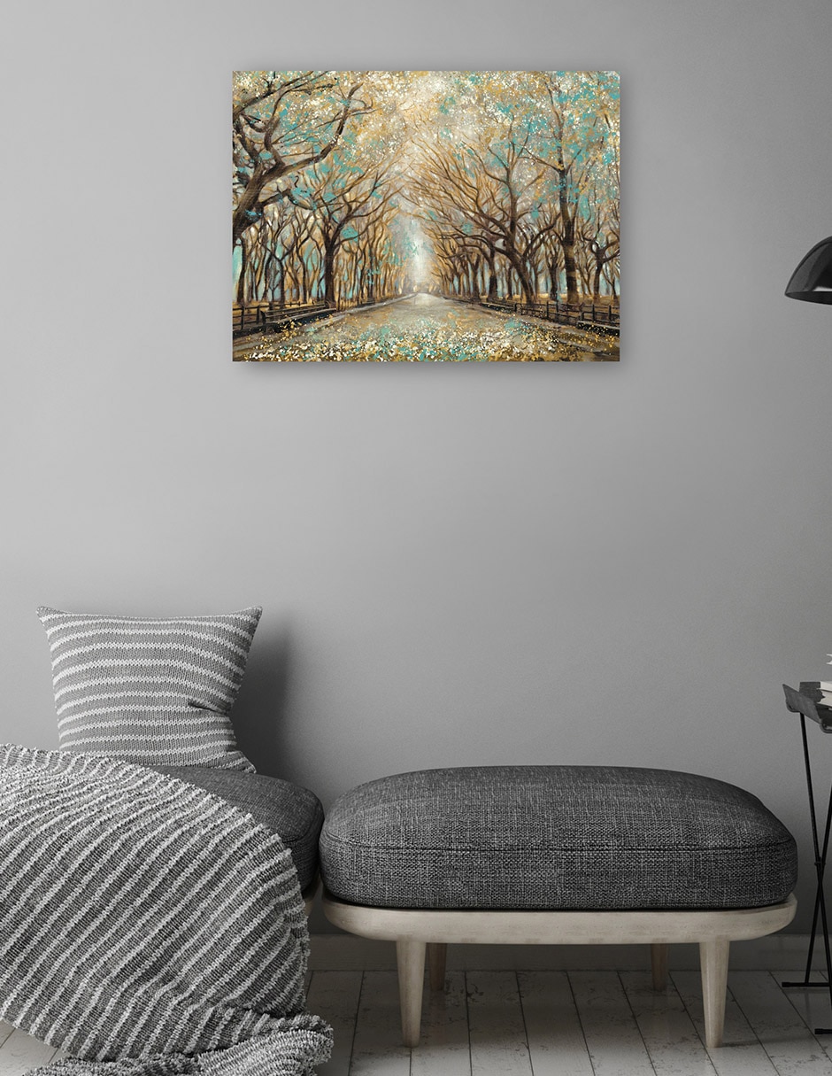 Cuadro decorativo Silencio momentáneo técnica mixta Bosques 7