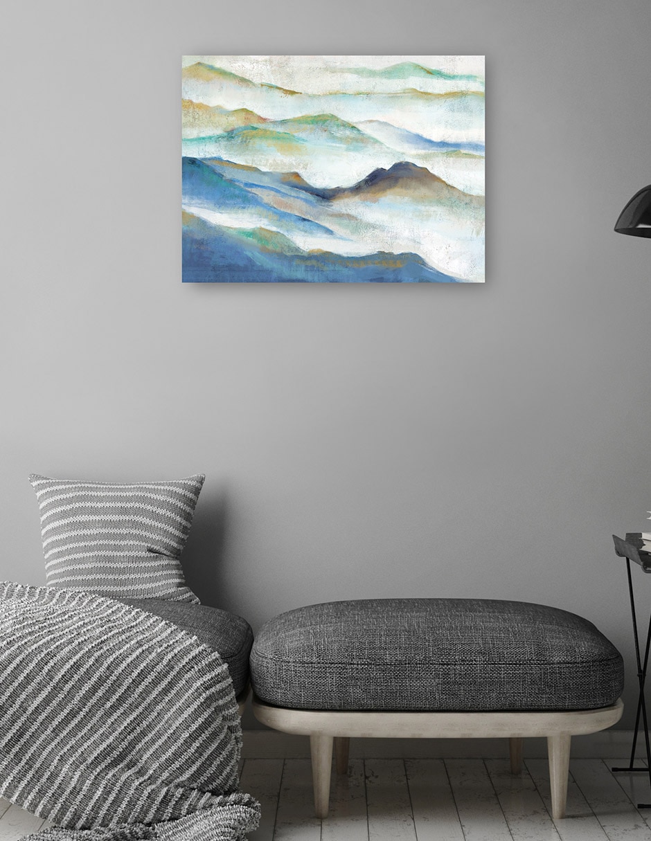 Cuadro decorativo técnica mixta Montañas 5