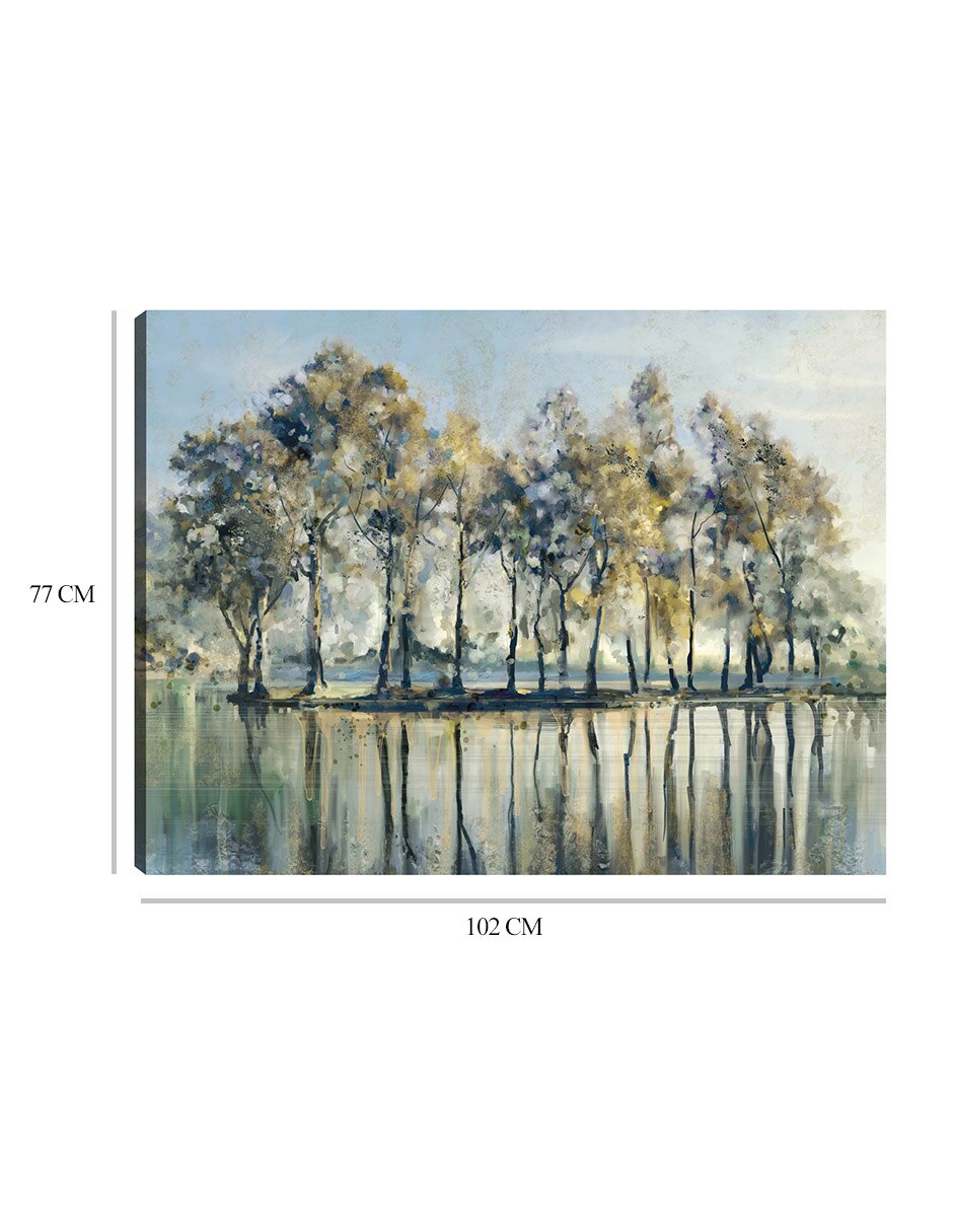Cuadro decorativo Isla De Los Arboles técnica mixta Playas 9