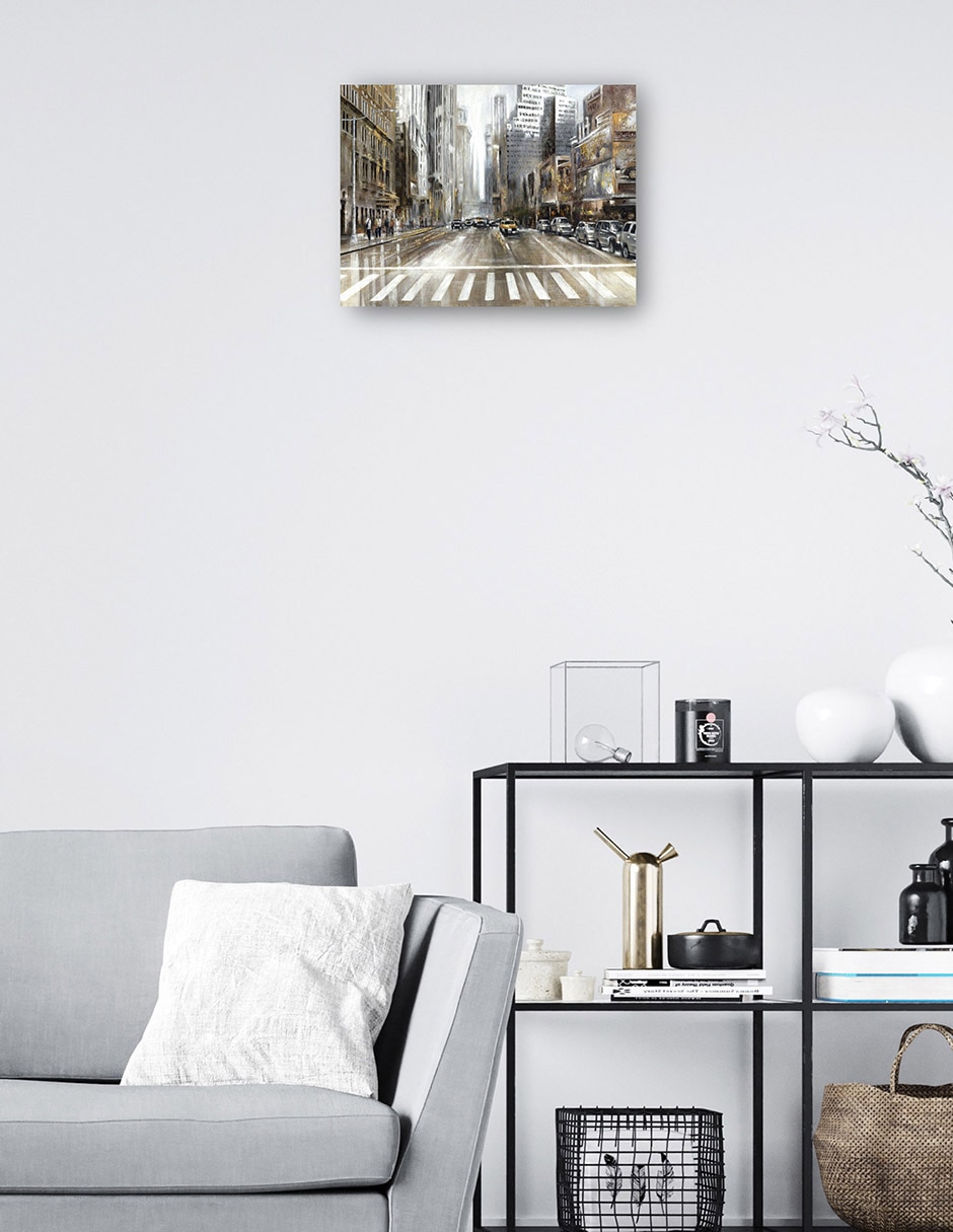 Cuadro decorativo Hora Pico técnica mixta Moderno 3