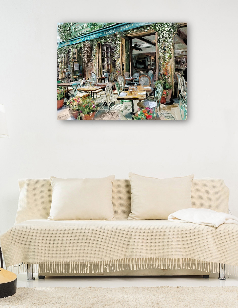 Cuadro decorativo Trattoria técnica mixta Lugares 7