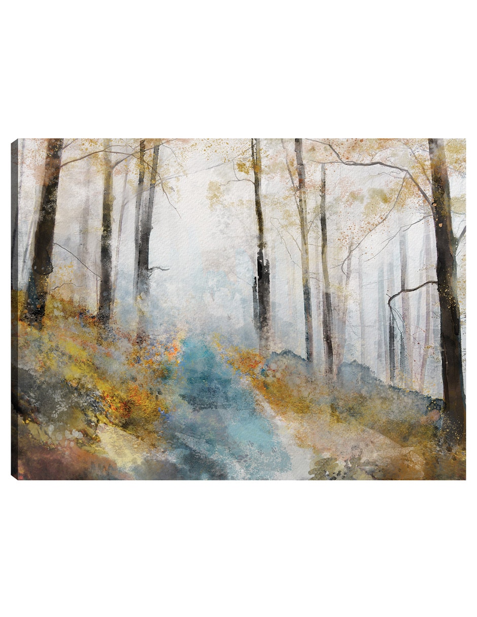 Cuadro decorativo VIaje Suave técnica mixta Caminos