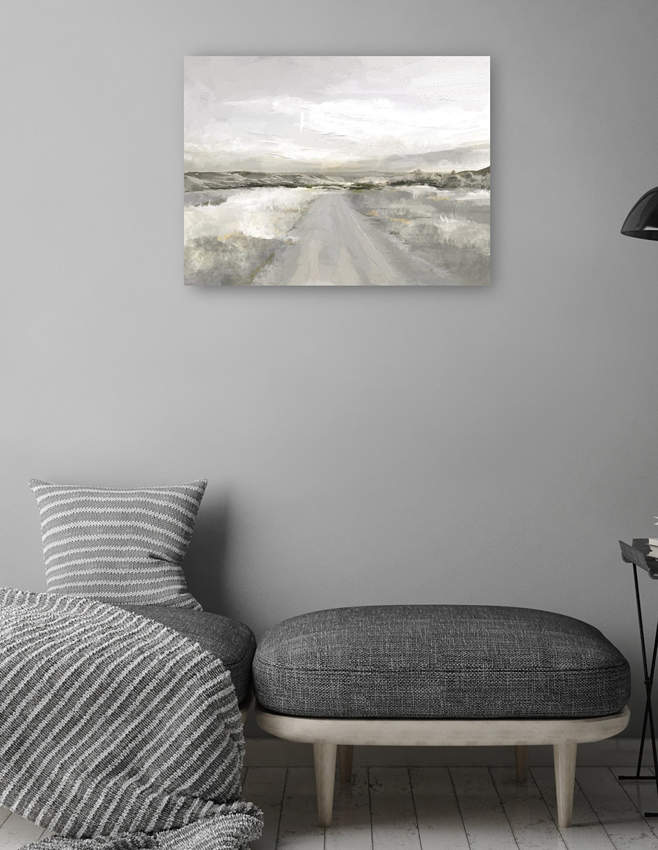 Cuadro decorativo VIaje Al Campo técnica mixta Caminos 4