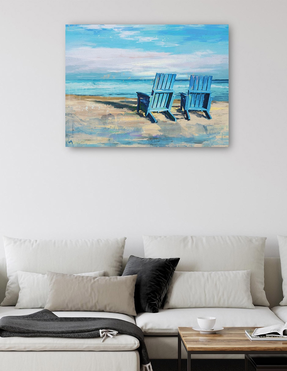 Cuadro decorativo técnica mixta Playas 5