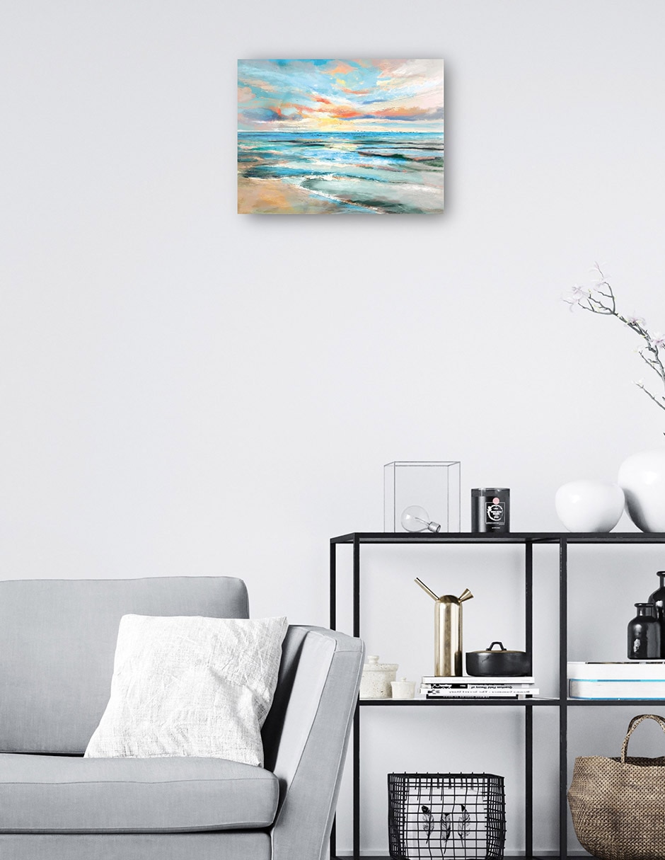 Cuadro decorativo Paraíso Pintado técnica mixta Playas 2