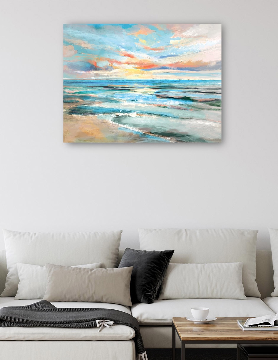 Cuadro decorativo Paraíso Pintado técnica mixta Playas 5