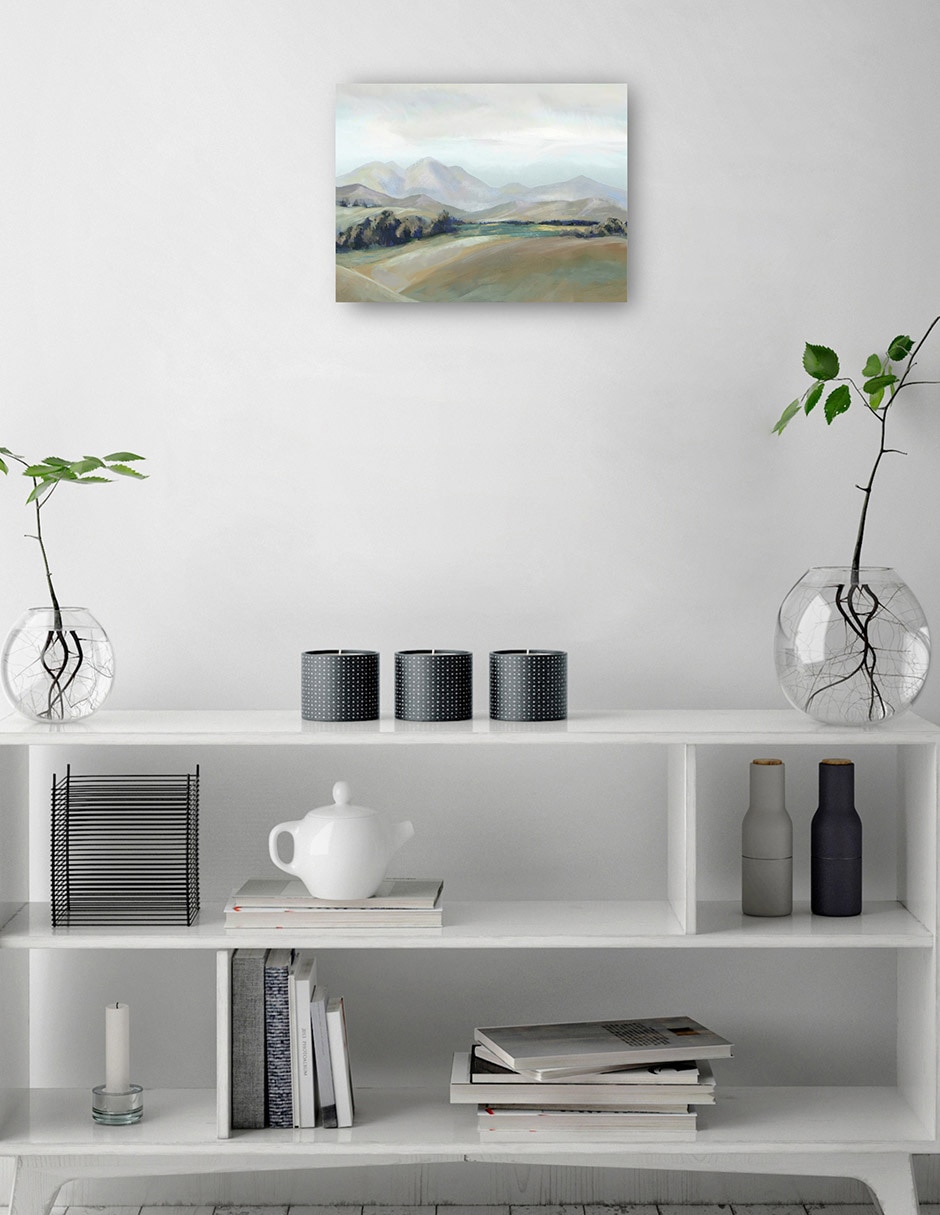 Cuadro decorativo Paisaje Capas IV técnica mixta Campos 2
