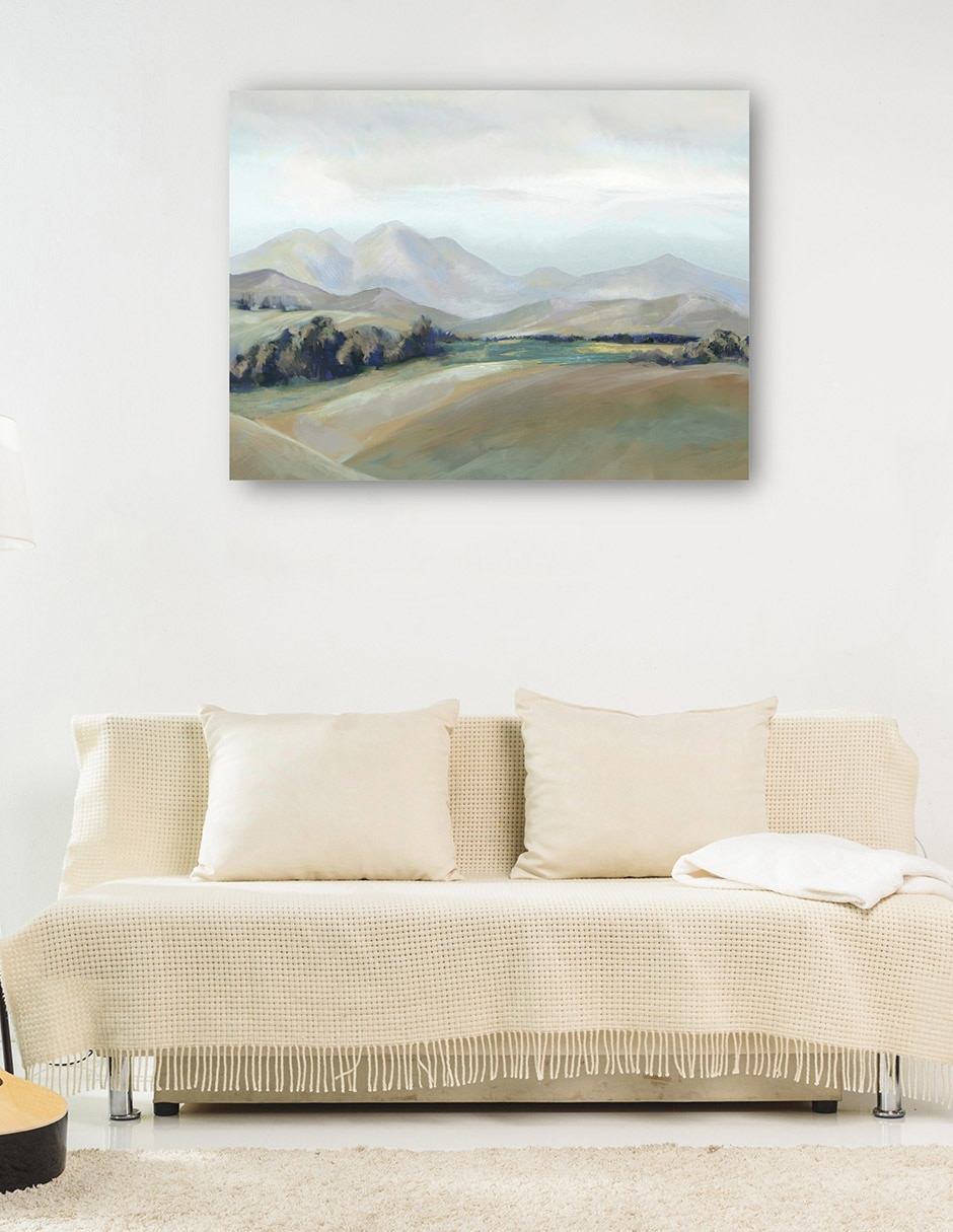 Cuadro decorativo Paisaje Capas IV técnica mixta Campos 6