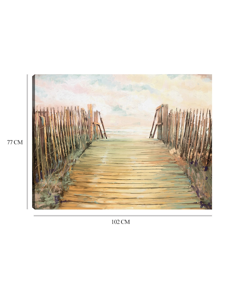 Cuadro decorativo Paso técnica mixta Playas 9