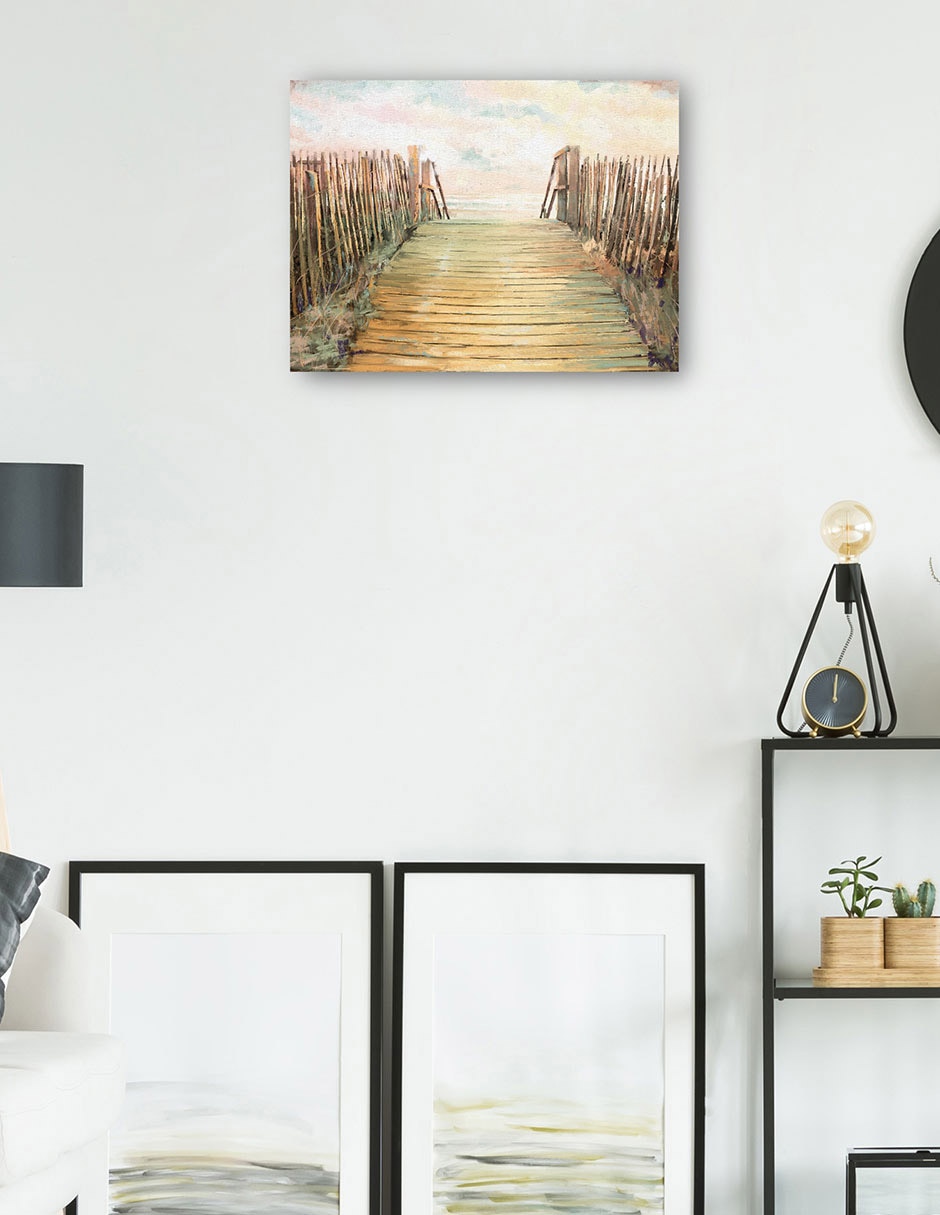 Cuadro decorativo Paso técnica mixta Muelles 4