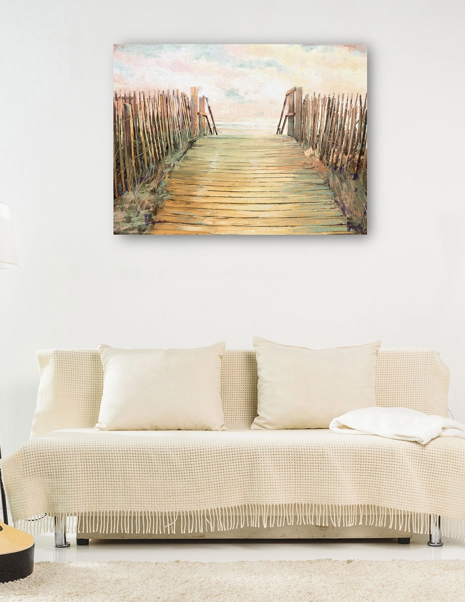 Cuadro decorativo Paso técnica mixta Muelles 7