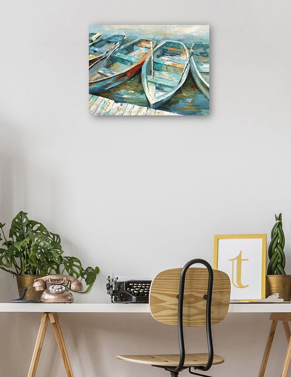 Cuadro decorativo Remo II técnica mixta Muelles 3