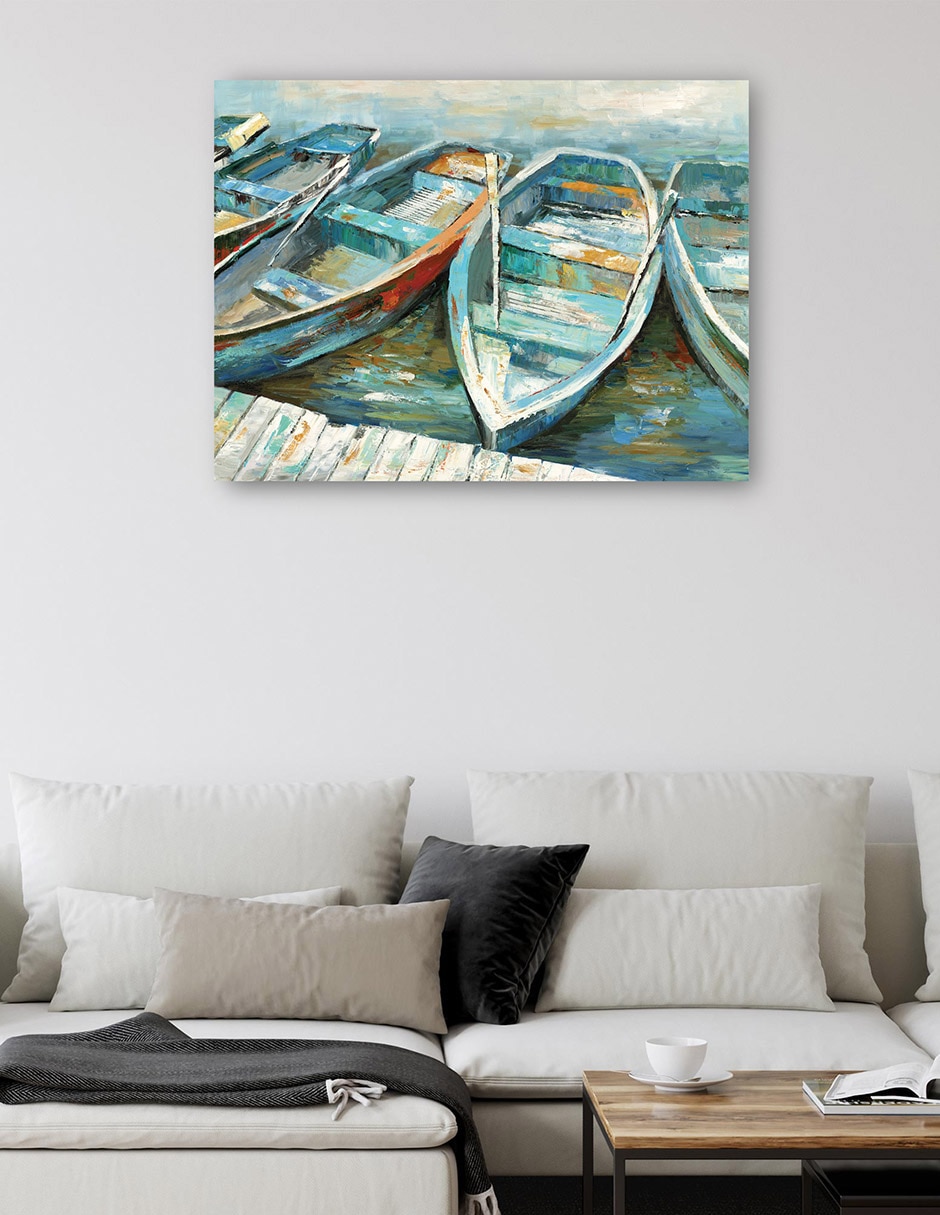 Cuadro decorativo Remo II técnica mixta Muelles 5