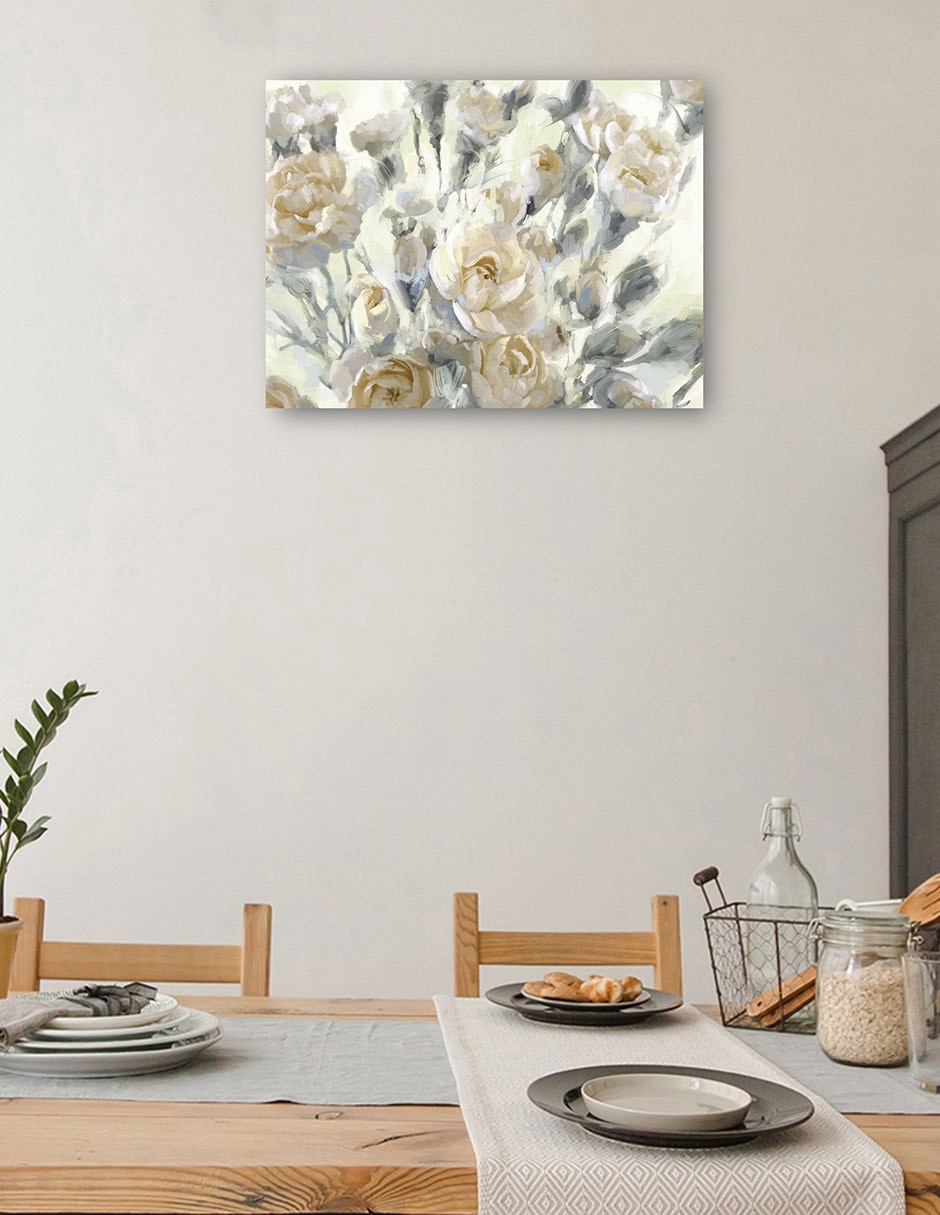 Cuadro decorativo Oros Del Jardín De Rosas técnica mixta Primavera 4