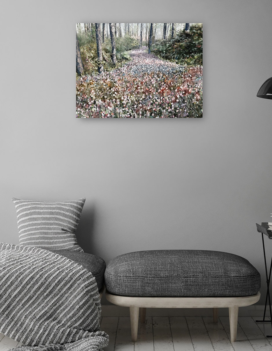 Cuadro decorativo Rapsodia técnica mixta Bosques 5