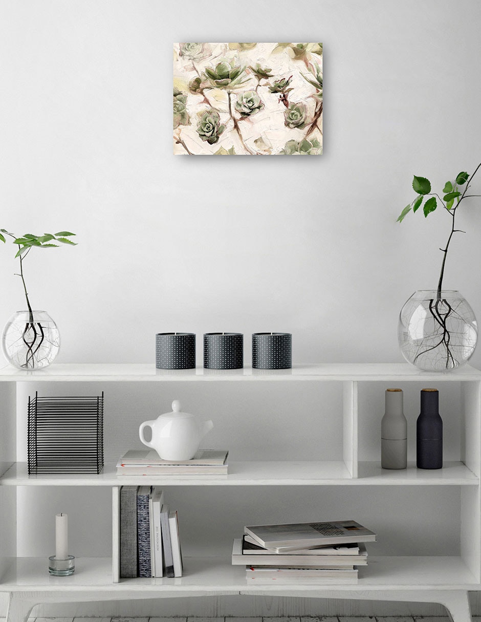 Cuadro decorativo Príncipe Verde técnica mixta Primavera 2