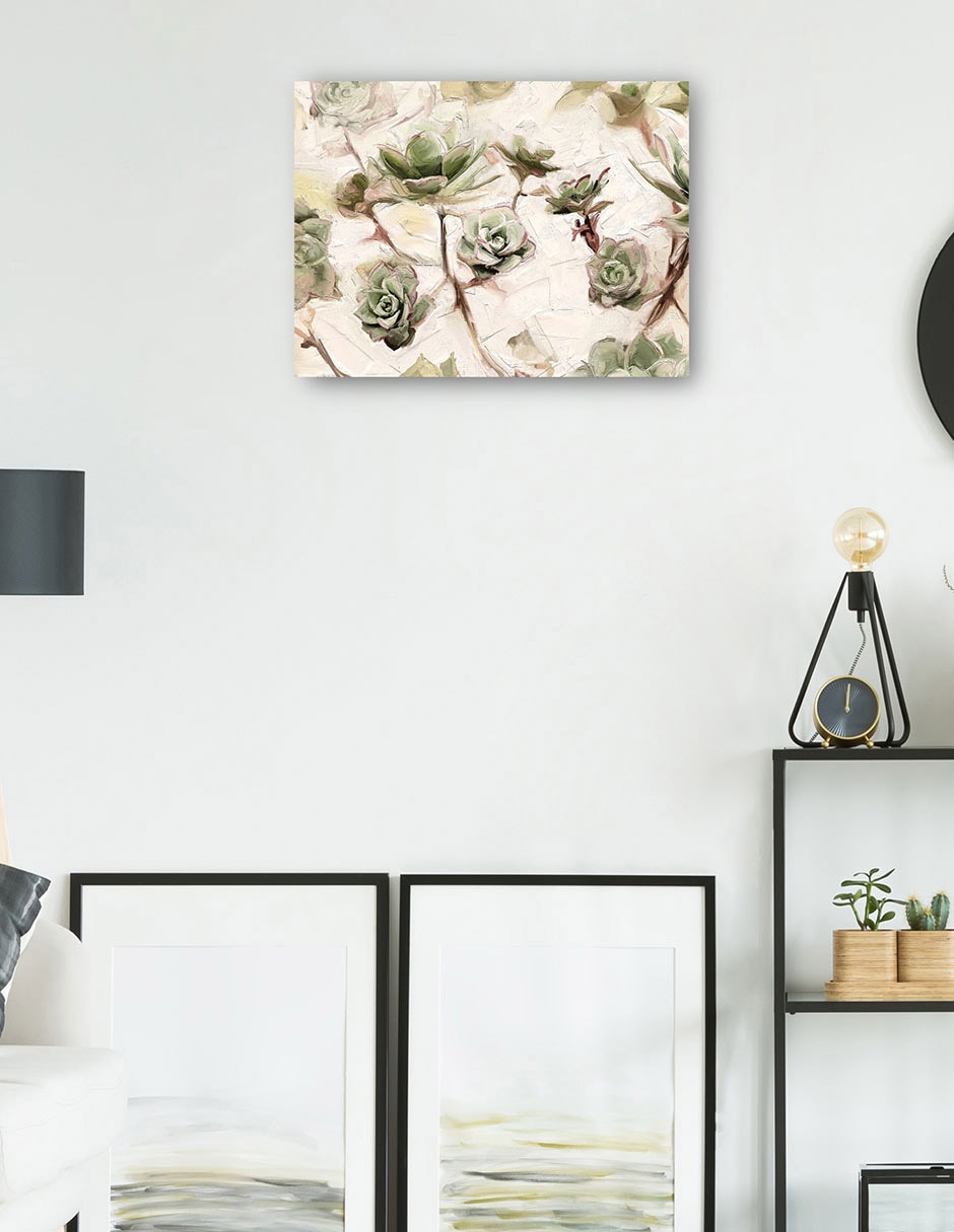 Cuadro decorativo Príncipe Verde técnica mixta Primavera 3