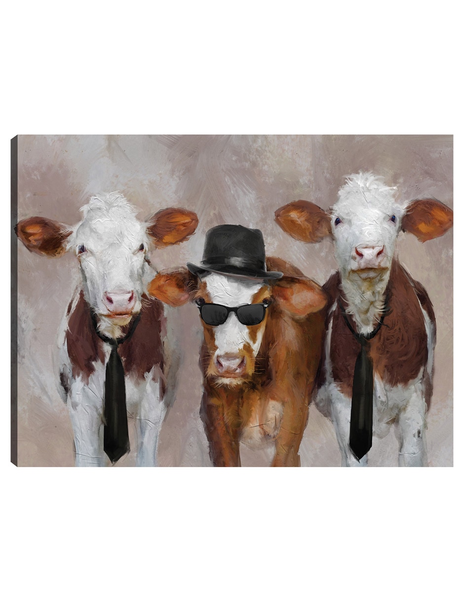 Cuadro decorativo Hermanos Moos técnica mixta Animales Domésticos