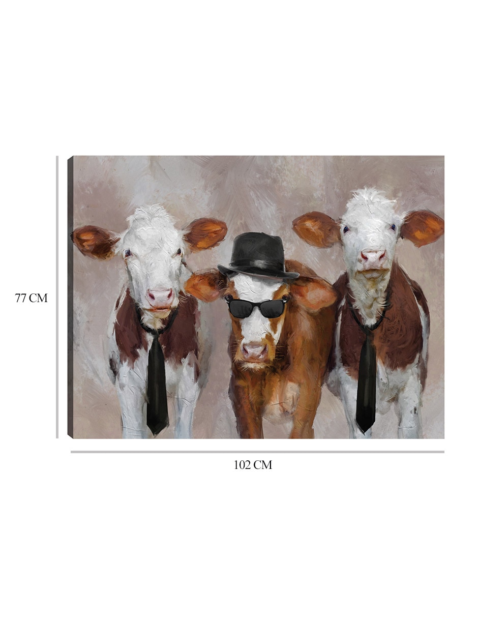 Cuadro decorativo Hermanos Moos técnica mixta Animales Domésticos 9