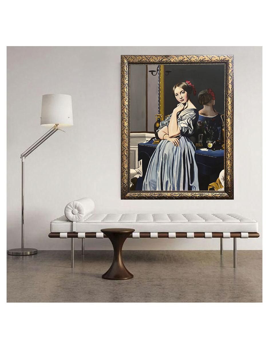 Pintura Condesa de Haussonville moderna técnica óleo Surrealismo 4