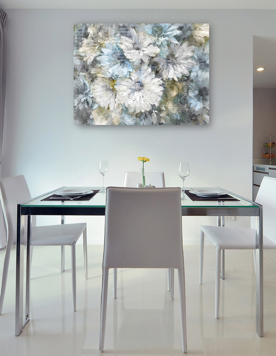 Cuadro decorativo Dalia Viva técnica mixta Arreglo Floral 6