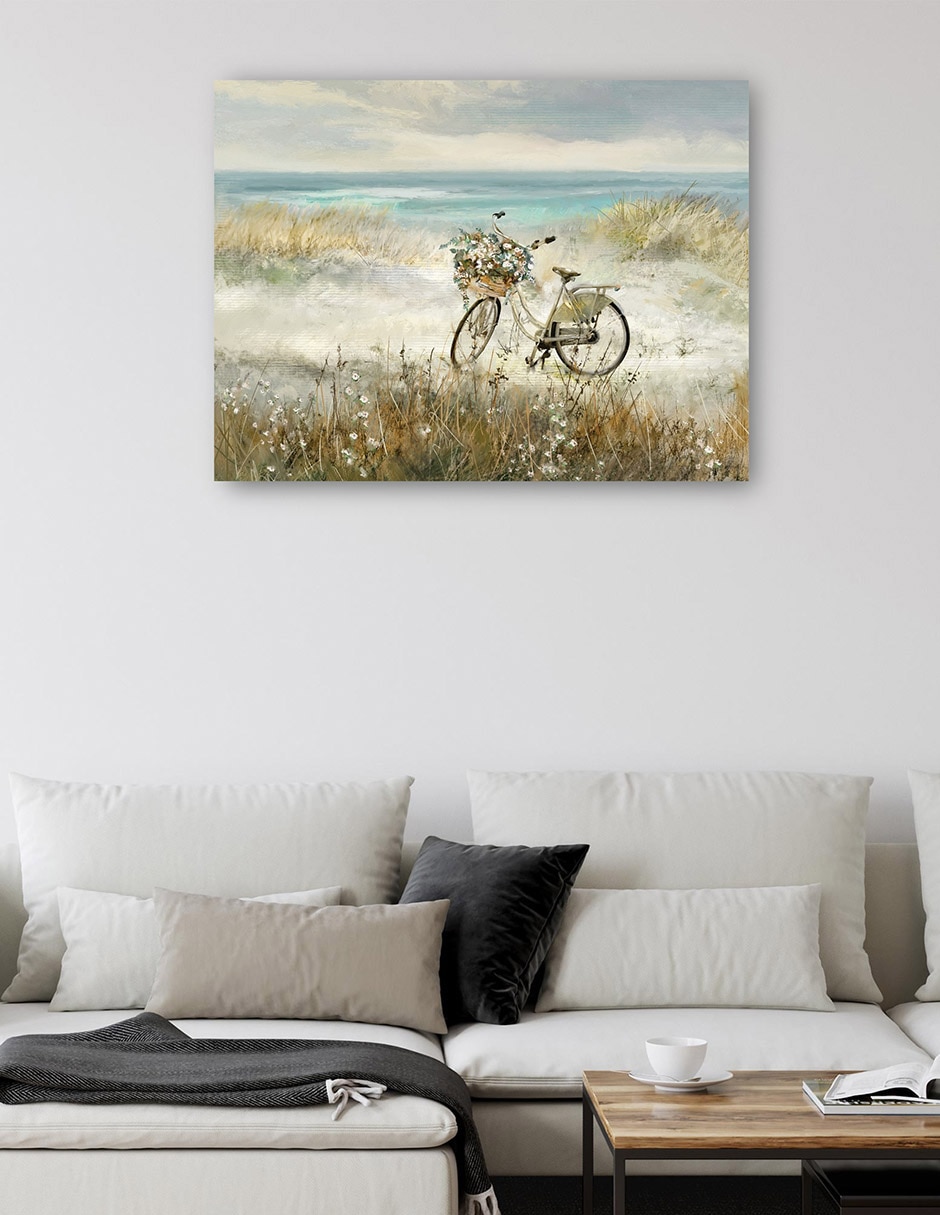 Cuadro decorativo Bicicleta de Playa técnica mixta Campos 5