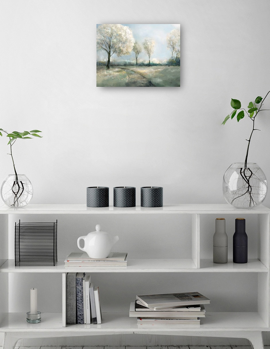 Cuadro decorativo Árboles de la tranquilidad técnica mixta Bosques 3