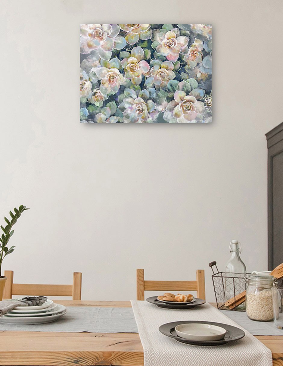 Cuadro decorativo Oasis técnica mixta Floración 4
