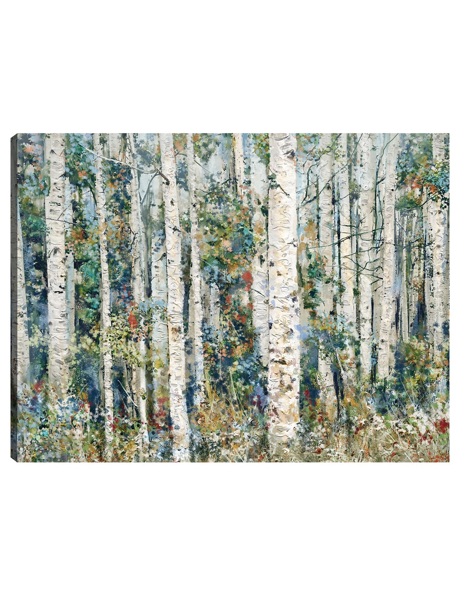 Cuadro decorativo Bosque pintado técnica mixta Bosques Cuadro decorativo Bosque pintado técnica mixta Bosques