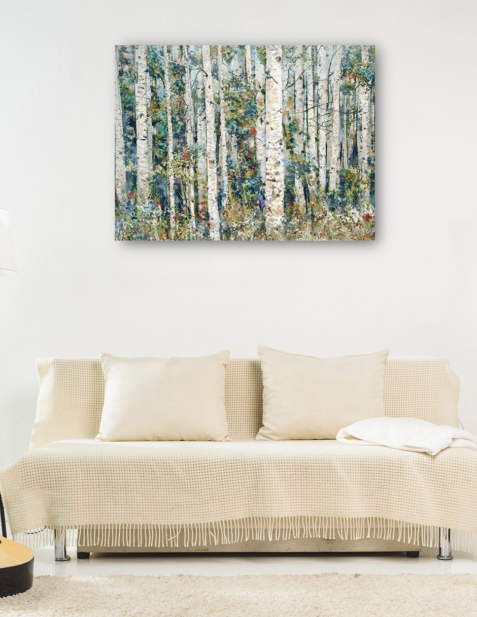Cuadro decorativo Bosque Pintado técnica mixta Bosques 6