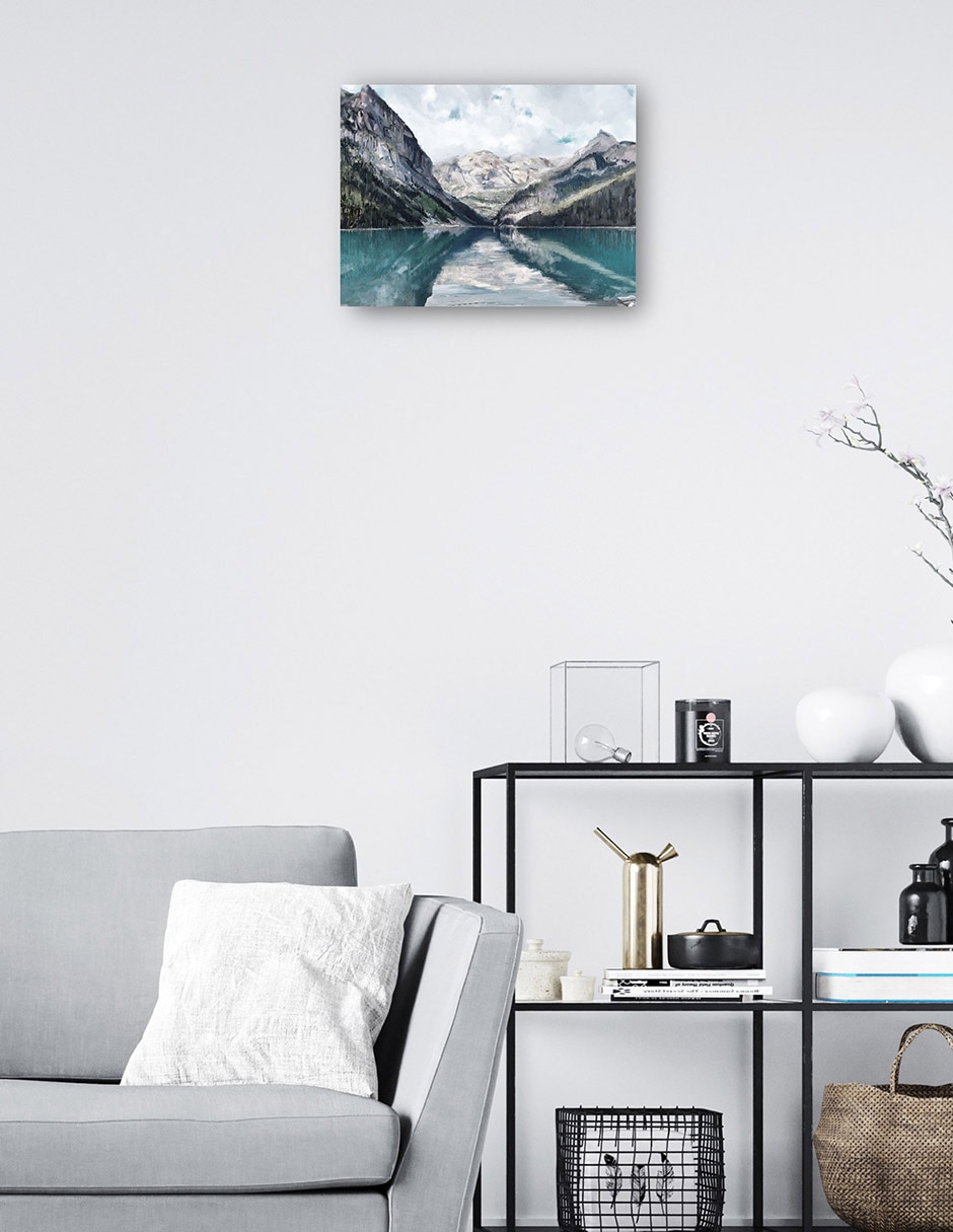 Cuadro decorativo Luz de alcance reflectante técnica mixta Lagos 3
