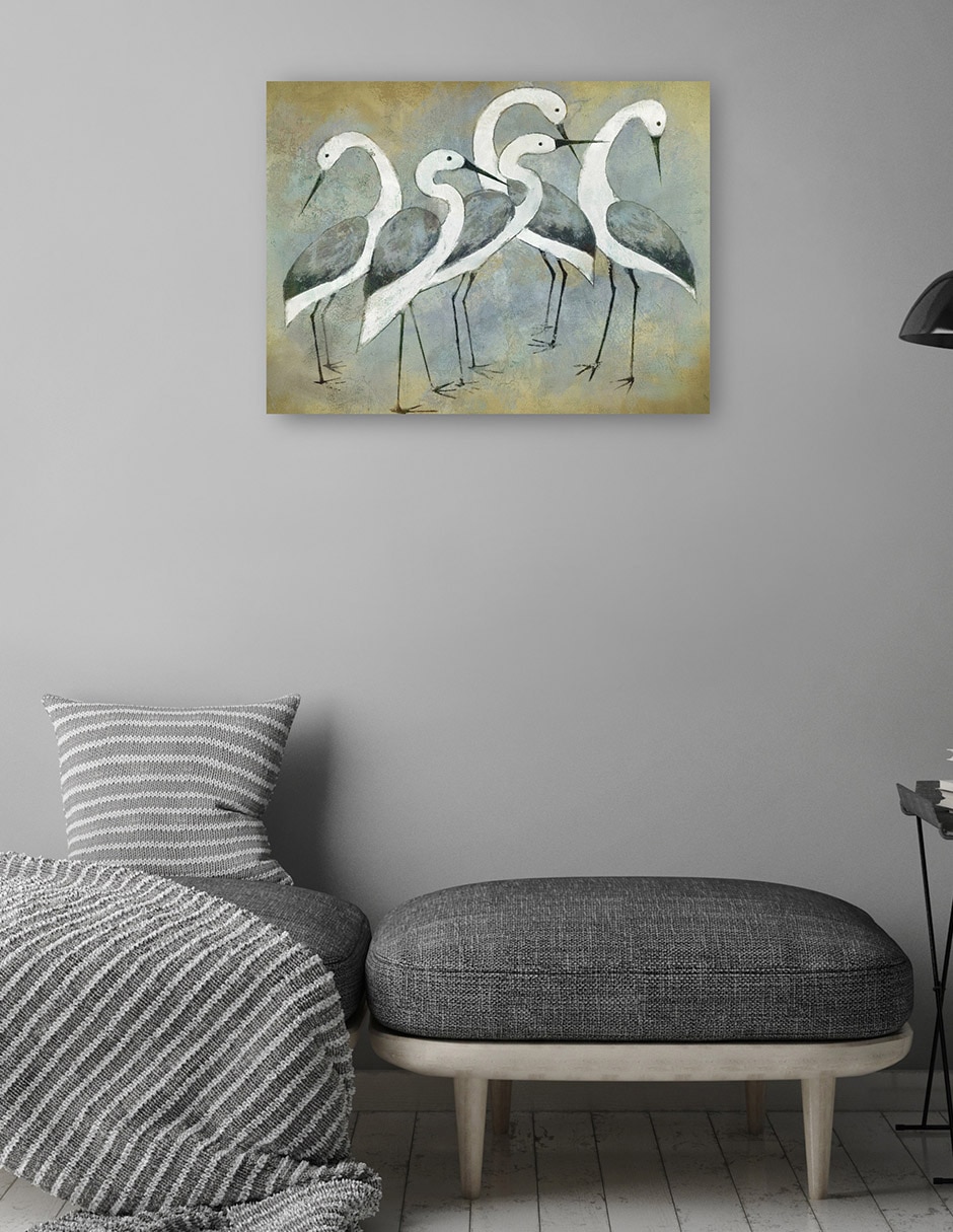 Cuadro decorativo técnica mixta Aves Silvestres 4