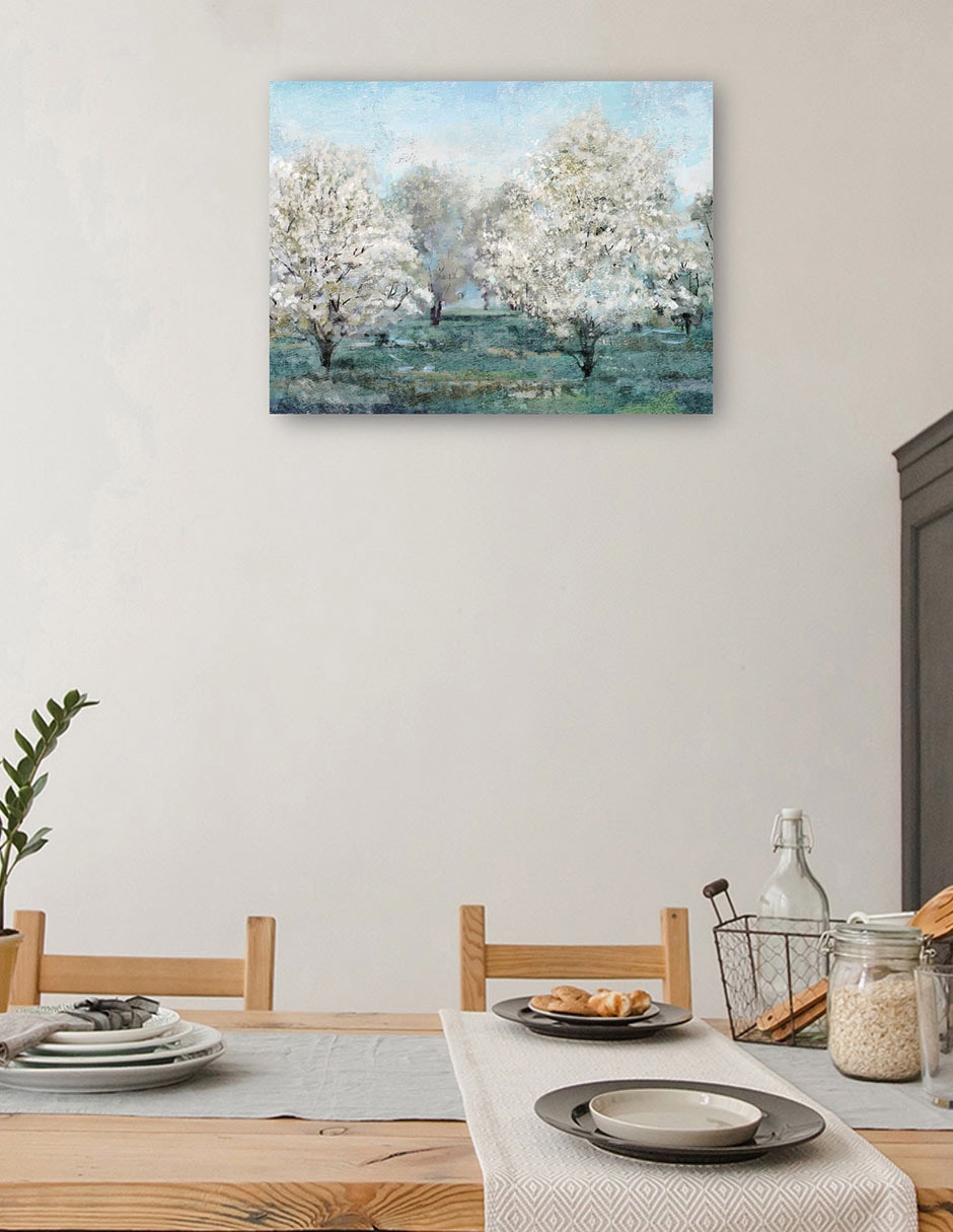 Cuadro decorativo Arboles en Flor técnica mixta Campos 4