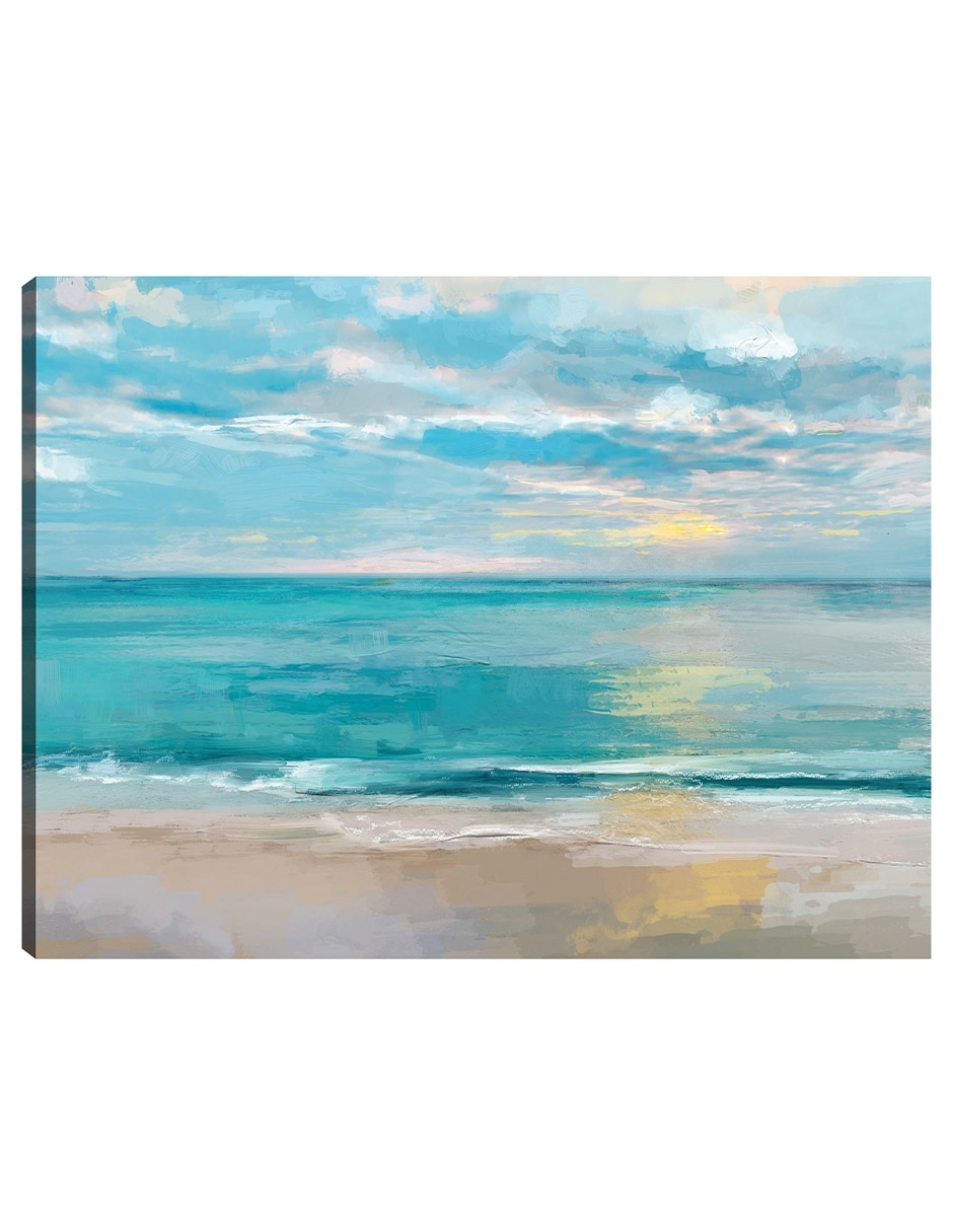 Cuadro decorativo Mares Tranquilos técnica mixta Playas