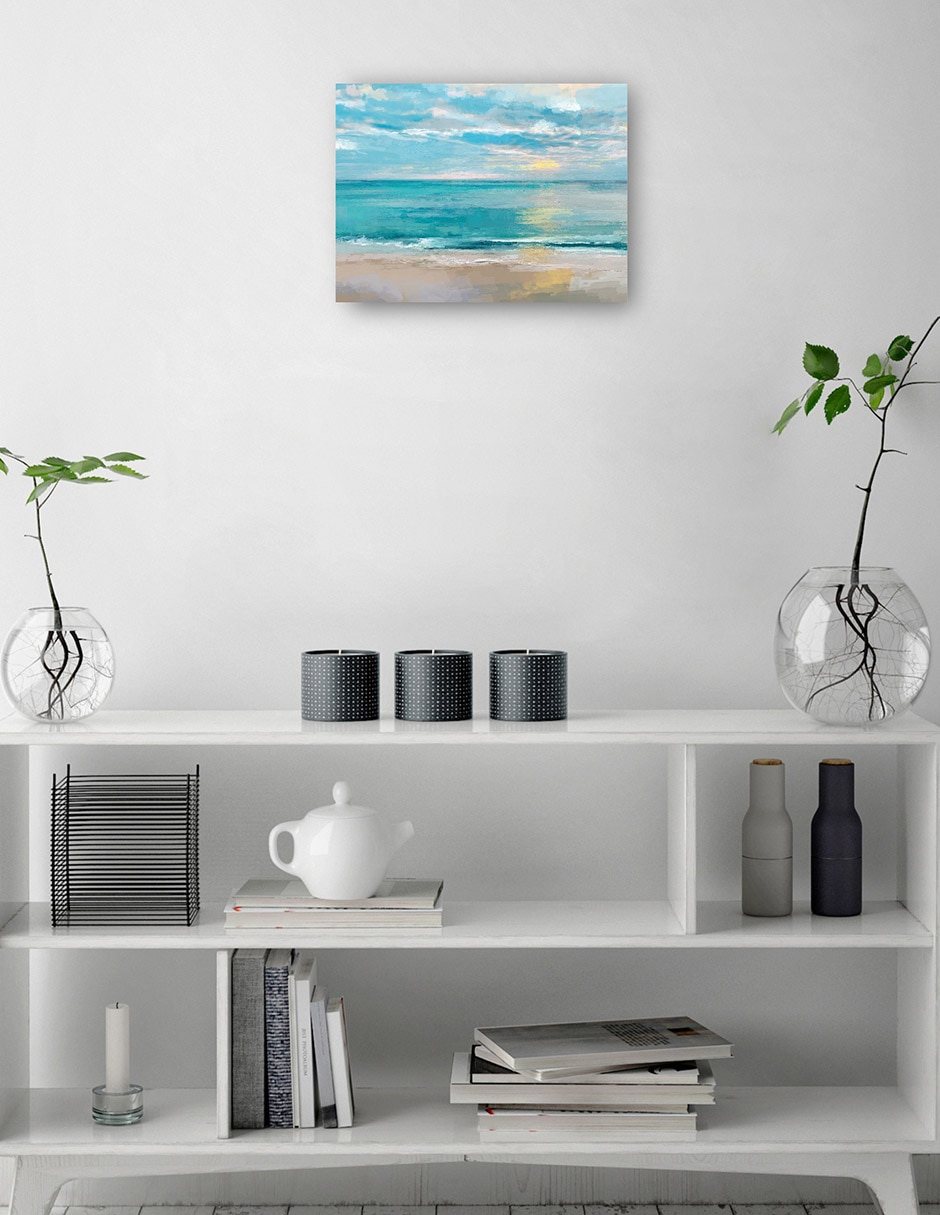 Cuadro decorativo Mares tranquilos técnica mixta Playas 3