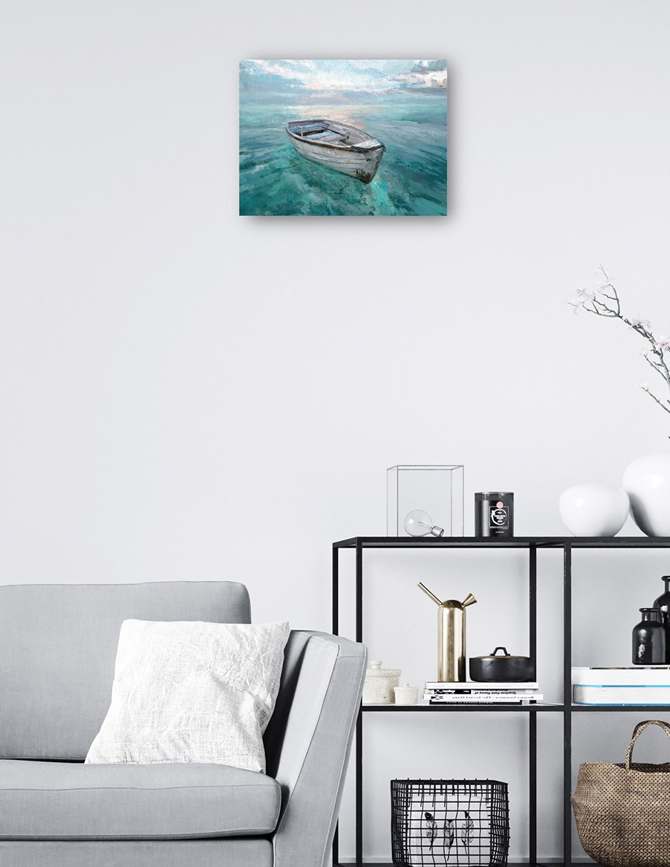 Cuadro decorativo Mar tranquilo técnica mixta Playas 3