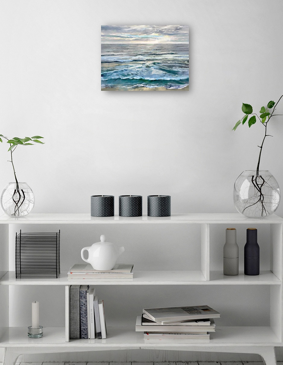 Cuadro decorativo Mar y Cielo técnica mixta Playas 2
