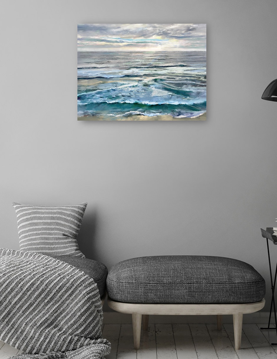 Cuadro decorativo Mar y Cielo técnica mixta Playas 4
