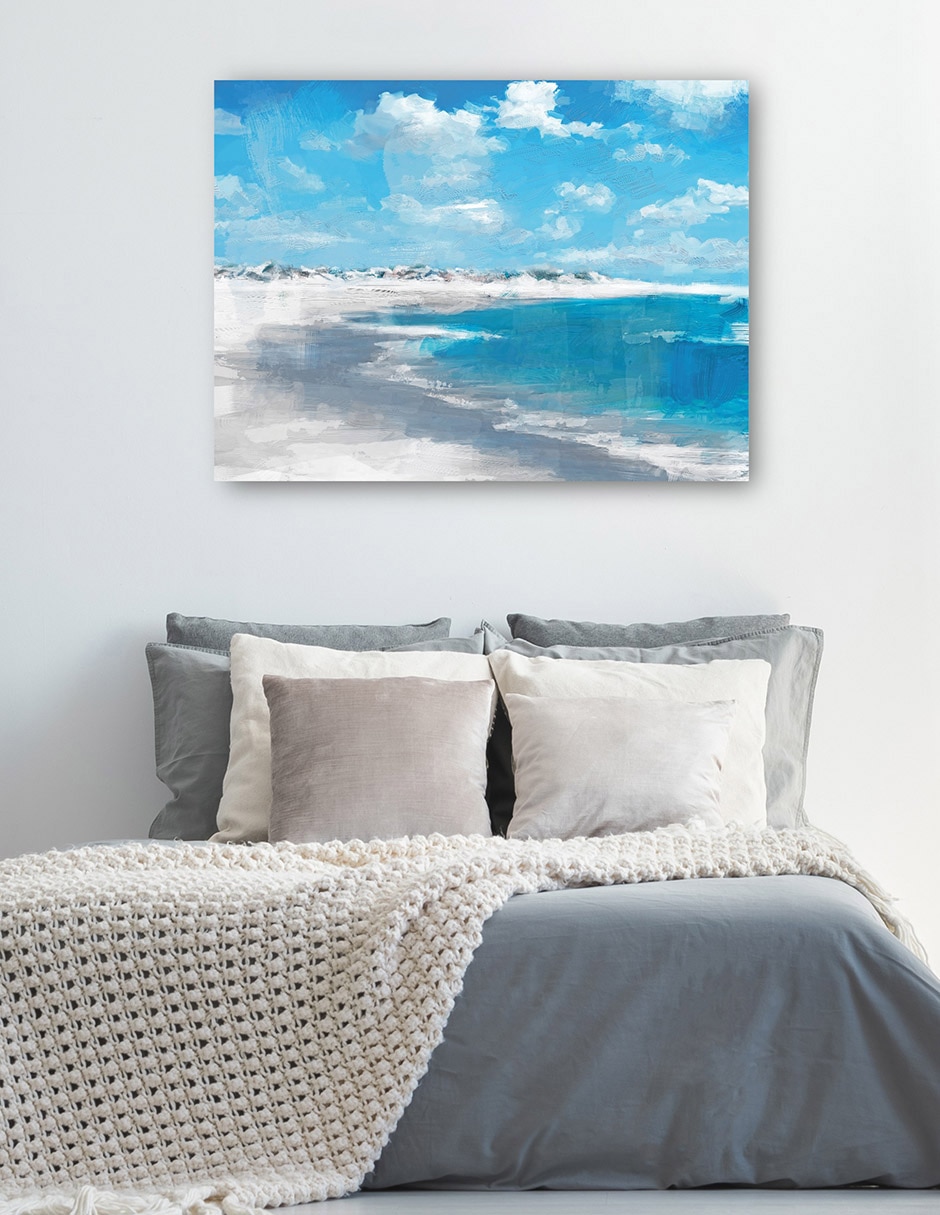 Cuadro decorativo Marea Baja técnica mixta Playas 5