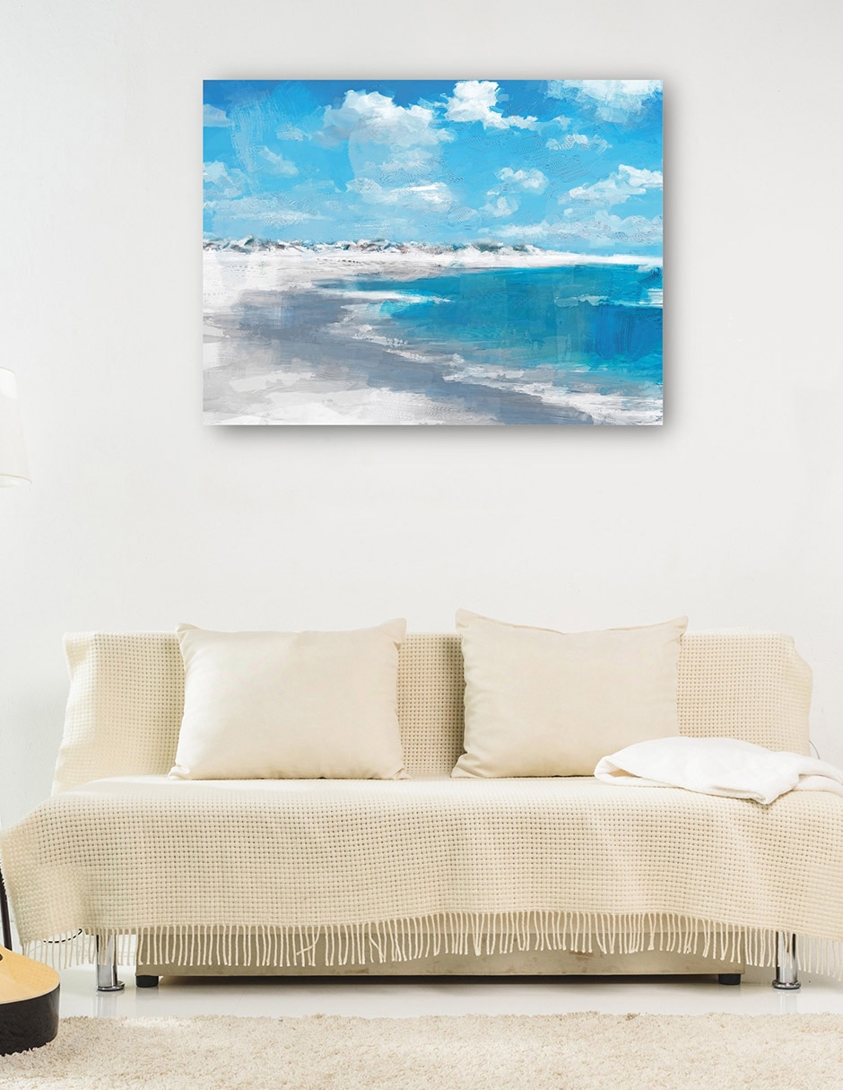 Cuadro decorativo Marea Baja técnica mixta Playas 6