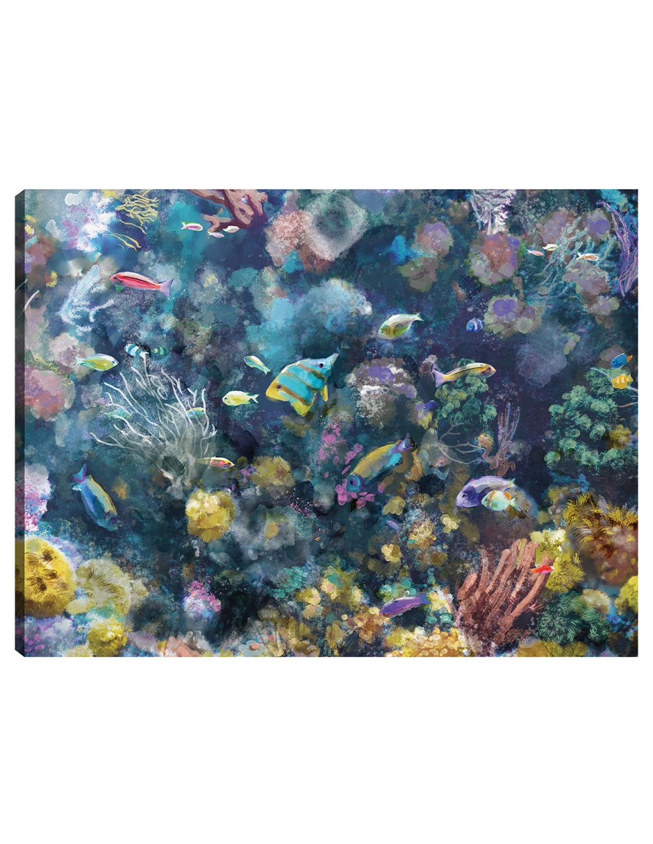 Cuadro decorativo Colores Submarinos II técnica mixta Criaturas Marinas Cuadro decorativo Colores Submarinos II técnica mixta Criaturas Marinas