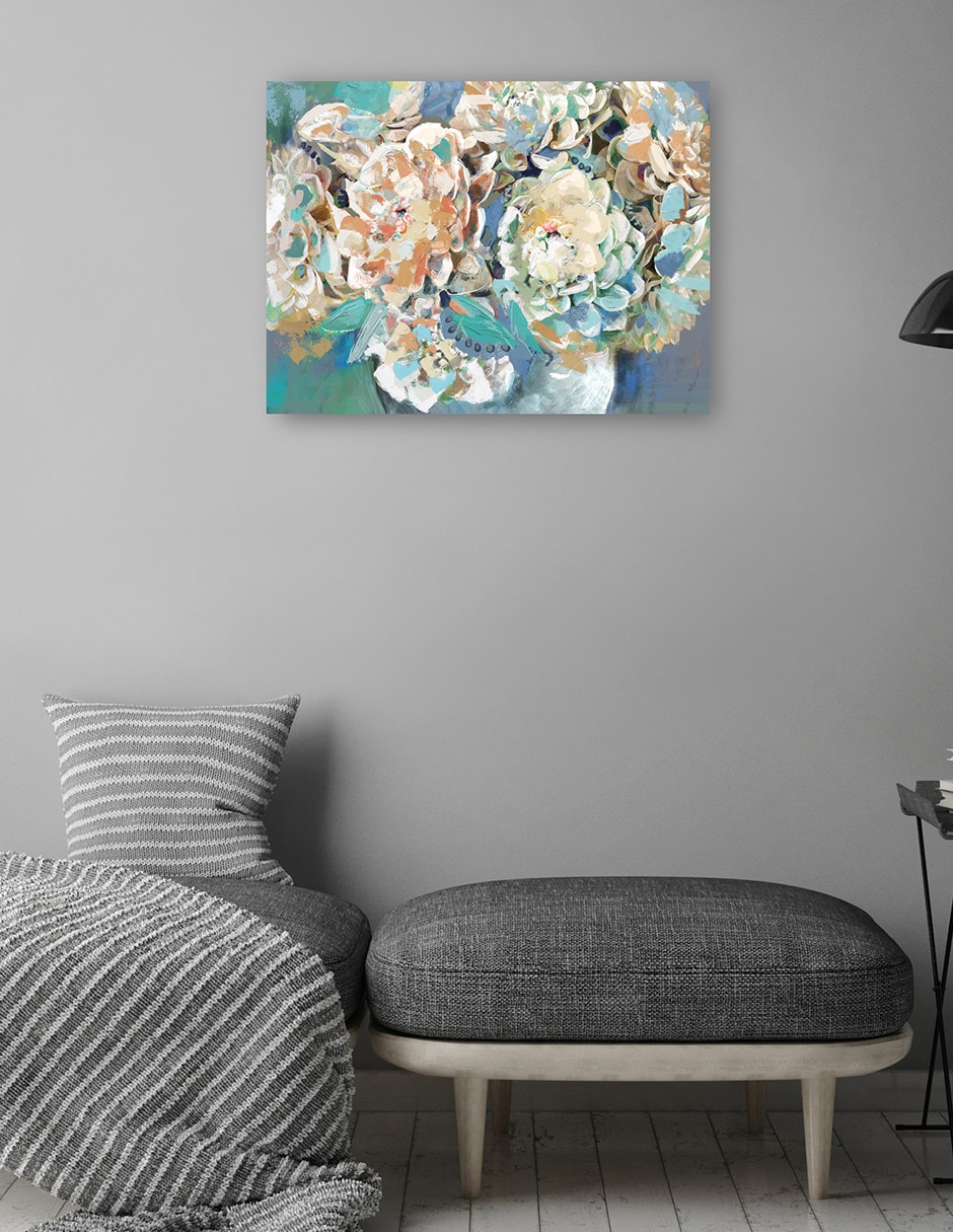 Cuadro decorativo Coro de Primavera técnica mixta Floreros 5