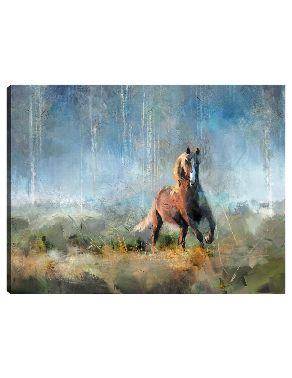 Cuadro decorativo Corriendo Libre técnica mixta Vida Silvestre