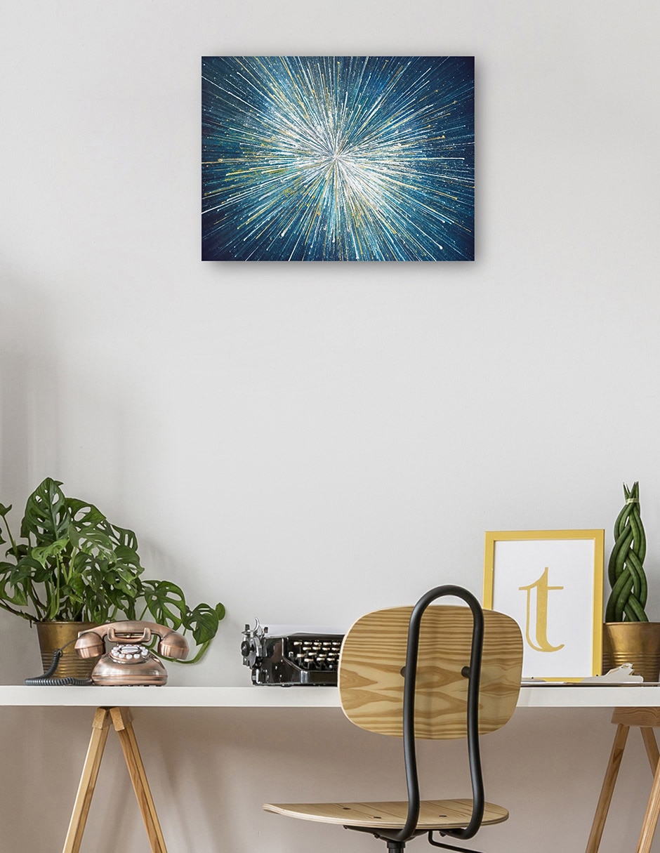Cuadro decorativo Estallido Estelar técnica mixta Formas 4