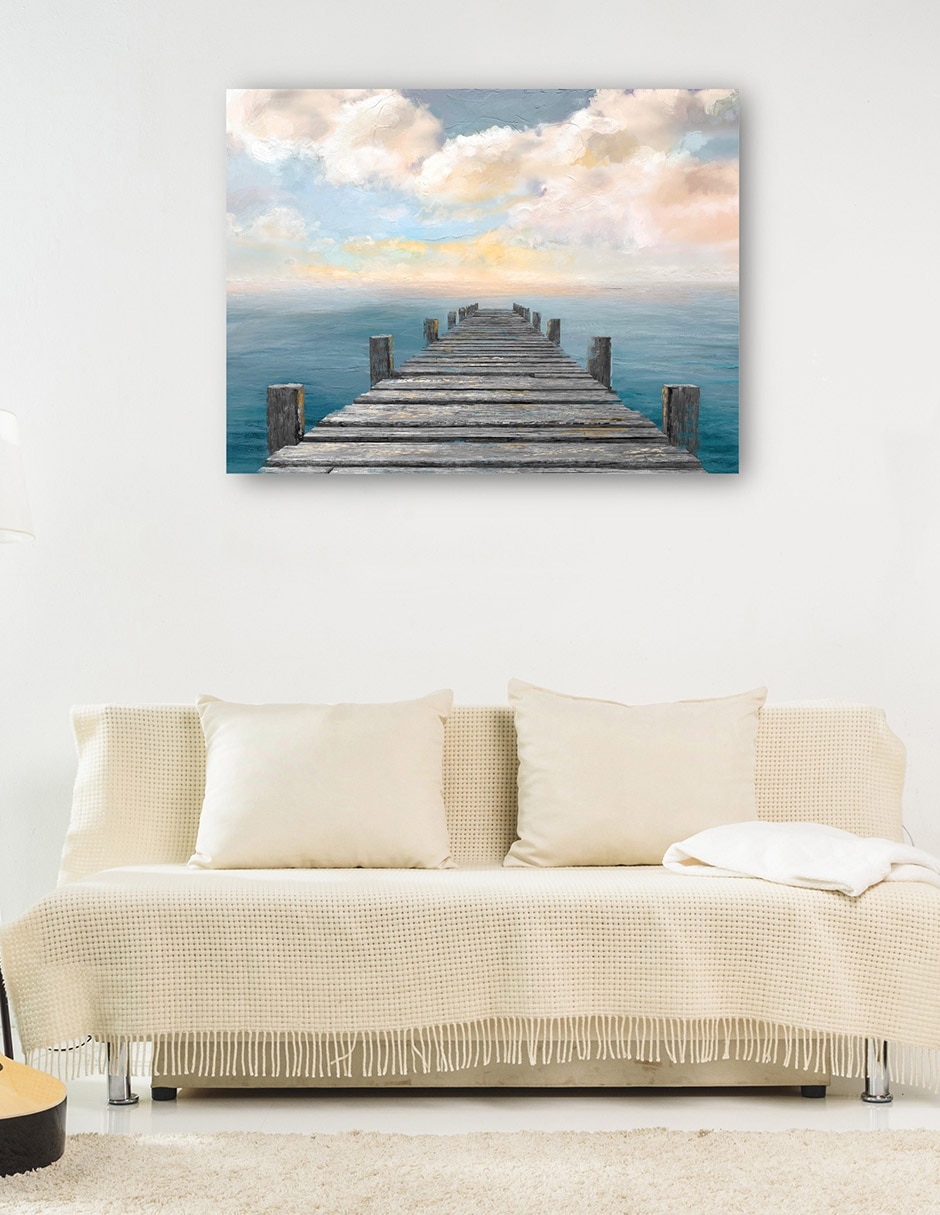 Cuadro decorativo Cielo del Océano técnica mixta Muelles 6