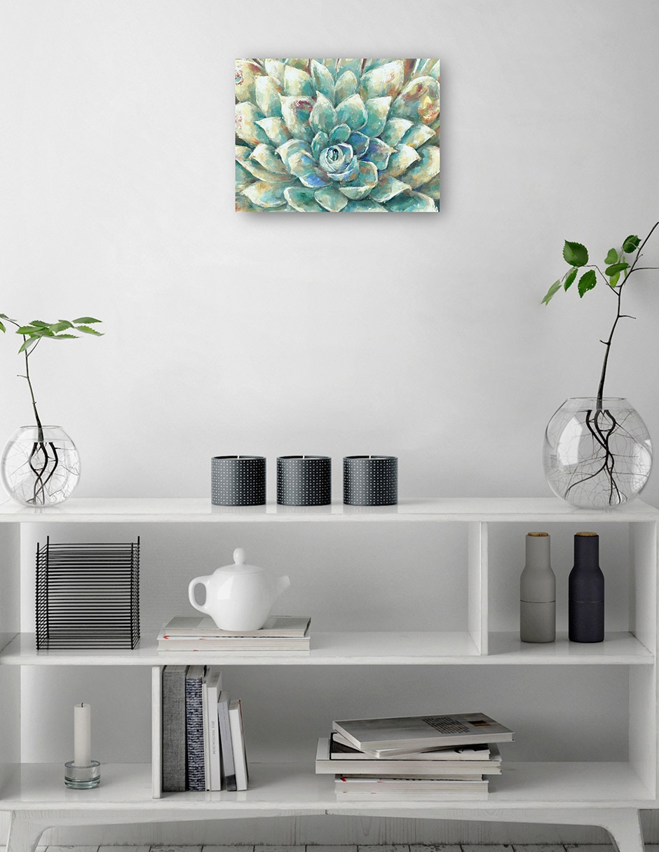 Cuadro decorativo Flor de Cacto técnica mixta Floración 2